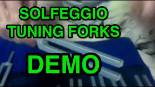 Solfeggio Tuning Forks Demonstrated 528 Hz [upl. by Stroud]