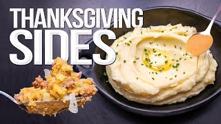 THE BEST MASHED POTATOES GRAVY amp STUFFING THANKSGIVING TRIFECTA  SAM THE COOKING GUY [upl. by Briana]