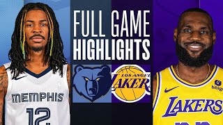 LA Lakers vs Memphis Grizzlies Full Game Highlights  Jan 5  NBA Regular Season 2023 [upl. by Anihpesoj]