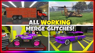 SOLO GTA 5 ALL WORKING CAR MERGE GLITCHES IN 1 VIDEO NEW METHOD THE BEST F1BENNY’S GLITCHES [upl. by Hoes40]