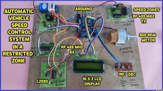 Automatic Vehicle Speed Control System In A Restricted Zone [upl. by Eimmaj143]