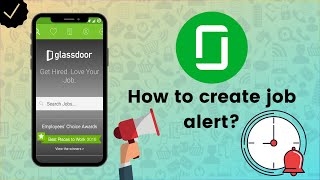 How to create job alert on Glassdoor  Glassdoor Tips [upl. by Enyamart]