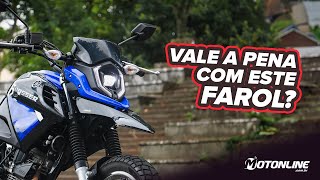 Crosser 150 faz sentido o seu POLÊMICO FAROL teste yamaha [upl. by Ninerb]