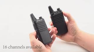 Retevis Mini Walkie talkie Two way radio Walkietalkies RT622RT22 [upl. by Freiman]