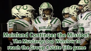 Mainland 41 Winslow Twp 7  Football  Group 4 State Semifinal  Jamie Tyson 3 Total TDs  2 INTs [upl. by Estrellita]