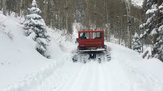 LMC 1500 Snowcat Breaking Trail in Colorado [upl. by Guadalupe]