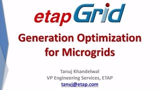 Generation Optimization for Microgrids [upl. by Scrivenor]