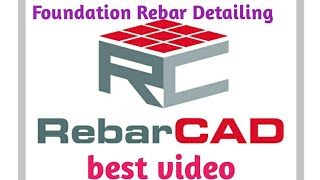 Rebar cad me foundation detailing kaise kare how to use rebar in foundation [upl. by Angy651]