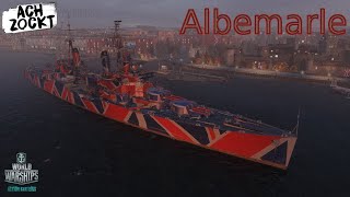 World of Warships  Albemarle 1  Die erste Runde Deutsch72k [upl. by Llednav]