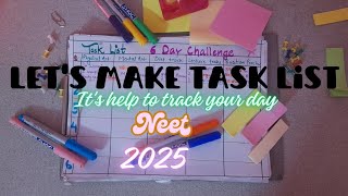 lets make task list together📒✏️FtNEET Aspirant 2025🩺🥼 [upl. by Flower]