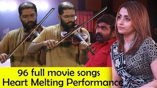 96 Full Movie Songs Live Performance by Govind Vasantha  Vijay Sethupathi  Trisha [upl. by Antonietta842]