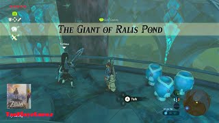 The Giant of Ralis Pond Walkthrough  The Legend of Zelda Breath of the Wild [upl. by Ennad]