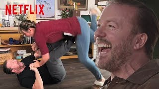 After Lifes Most Hilarious Bloopers And Outtakes  After Life  Netflix [upl. by Syd48]