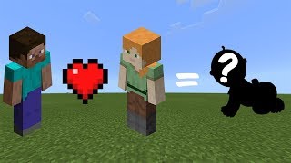 How to Breed STEVE and ALEX in Minecraft  Bedrock  Java  MCPE  Xbox  Ps4 [upl. by Hillier]