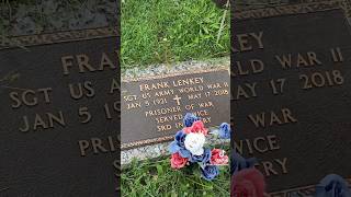 WW2 POW Frank🫡🪦 rip story fyp war ww2 grave cemetery spookyseason america loss fy [upl. by Zhang]