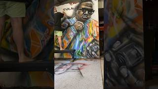 LIVIN BETTER NOW COOGI SWEATER NOW  BIGGIE TIMELAPSE biggie timelapse coogi spraypaint [upl. by Treblihp]