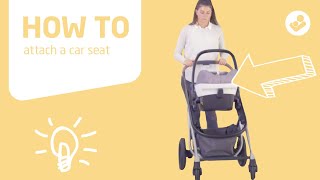 MaxiCosi  Lila stroller  How to attach a carseat [upl. by Calan91]