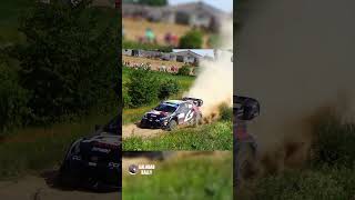 Elfyn Evans amp HELICOPTER  WRC Rally Poland 2024 rally dirt toyota [upl. by Elbon]