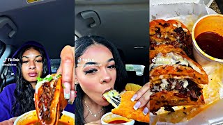 BIRRIA TACOS TIKTOK MUKBANG COMPILATION 🤤🤤🤤BIRRIA RAMEN 🍜 EATINGASMR EATING 💛💛💛 [upl. by Nairdad5]