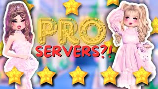 I tried PRO SERVERS in Dress to Impress [upl. by Ahsirtal]