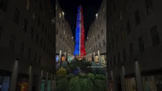 Rockefeller Center New York Credit 🎥 iwannabenewyork rockfellercentermanhattan election2024 nyc [upl. by Ardnusal]