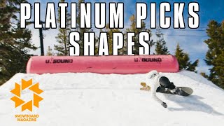 Shapes Platinum Picks  Snowboard Magazine [upl. by Euqnimod]