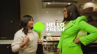 Keke Palmer shakesup breakfast lunch and dinner with HelloFresh [upl. by Fifi]