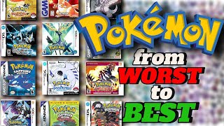 Ranking Every Pokemon Game From WORST to BEST [upl. by Siddra]