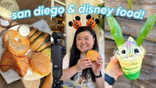 a week of filming food tours san diego  disney halloween food 🎃👻😋 [upl. by Pinter]