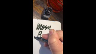 2023 Diamine Inkvent Day 9 is Moon Beam a Delightful Shimmer Ink [upl. by Auqeenahs]