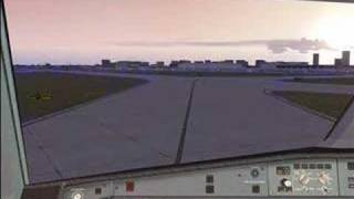 FSX Lufthansa A340600 Approach KEWR [upl. by Greiner784]