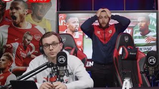 AFTV react to Goncalves HALFWAY LINE GOAL Arsenal 11 Sporting [upl. by Ettie]