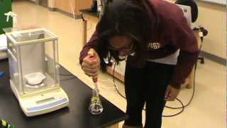 Micropipette usage P20 demo by a Spelman student [upl. by Anthiathia971]