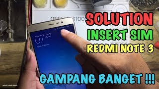 Cara Mengatasi Kartu SIM Tidak Terbaca Redmi Note 3  Tanpa PC Tanpa Ganti Sparepart [upl. by Yelroc33]