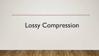 The Basics of Lossy and Lossless Compression [upl. by Olonam]