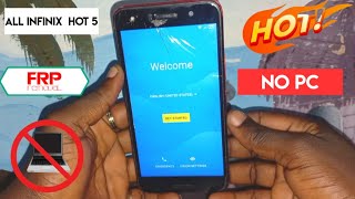 Infinix Hot 5 X559X559c Frp Bypass 2022  Without Pc  Android 78 [upl. by Hepzi]