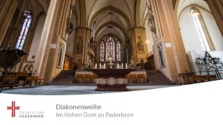 Live Diakonenweihe im Hohen Dom zu Paderborn [upl. by Melli]