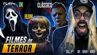 TIERLIST com OS MELHORES FILMES DE TERROR [upl. by Eelrebmyk]