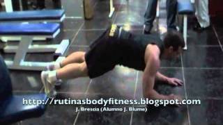 Flexiones antebrazos en el suelo [upl. by Assirod]