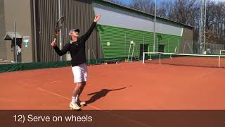 Anselme Tennis Tip  21 best serve drills [upl. by Konyn]