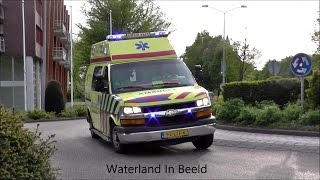 A1 AMBULANCE 13124 MET SPOED NAAR REANIMATIE IN UITDAM [upl. by Crocker]