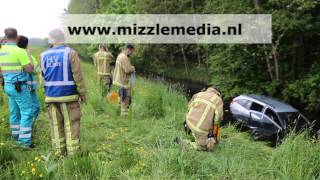 Auto te water langs de Amsterdamseweg in VelsenZuid [upl. by Nayrb792]