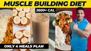 Only 4 Meal Plan To Build Muscle  Full Day of Eating  Yatinder Singh [upl. by Goldenberg]