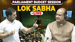 Lok Sabha LIVE  Parliament Monsoon Session Budget 2024 Discussion Rahul Gandhi Congress BJP PM [upl. by Akfir]