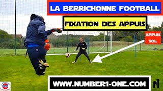 Spécifique Gardiens de but FIXATION DES APPUIS GOALKEEPER TRAINING La Berrichonne Football [upl. by Aubrey743]