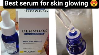 dermdoc niacinamide serum review in tamil niacinamide serum skinwhitening [upl. by Anemix91]