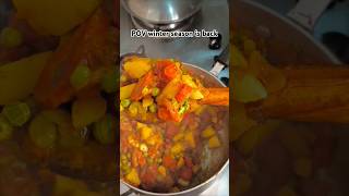 Winters is incomplete without mixed vegetables cooking foodyoutubeshortsfyp viralvideoforyou [upl. by Tray]