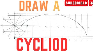 How to draw a CYCLOID engineering drawing [upl. by Leunamme]