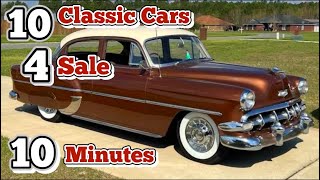 Awesome Prices on 10 Classics Cars for sale [upl. by Oluap]