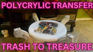 POLYCRYLIC TRANSFER DIY TRASH TO TREASURE [upl. by Gweneth]